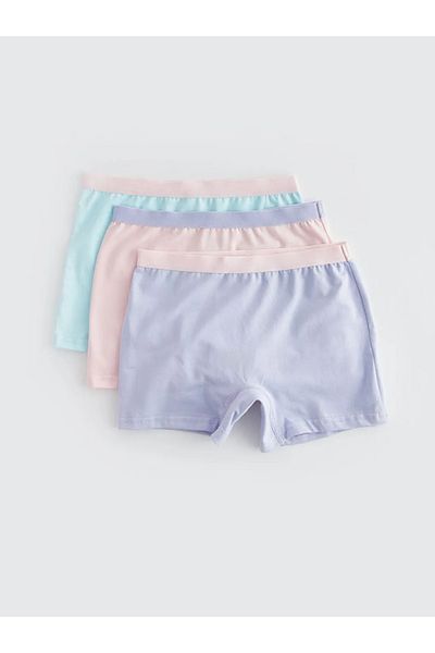 LC Waikiki LCW Kids Basic Cotton Boxerки за момичета, комплект от 3 броя