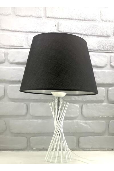 365GUNSERİSONU عاكس الضوء ذو الساق المعدنية البيضاء والزجاج والكريستال مع قبع...