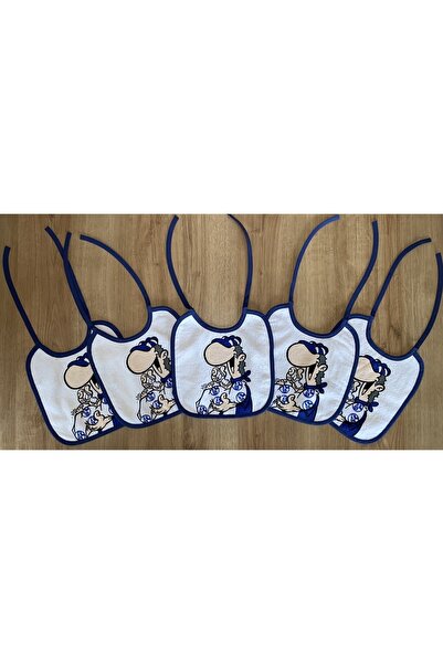 ELFHOME Baby Food Bib Navy Blue