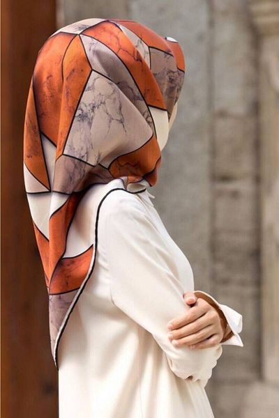 Vissona Γυναικείο μεταξωτό μαντήλι Twill Tababej