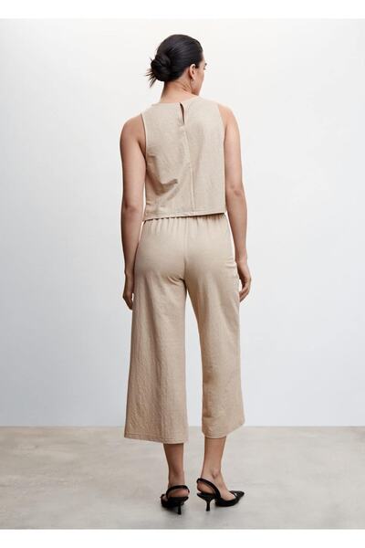 MANGO Woman Crop Culotte Pantolon
