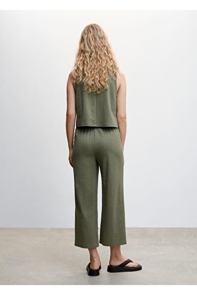 MANGO Woman Crop Culotte Pantolon
