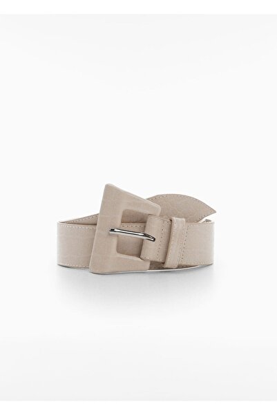 MANGO Woman Pásek s geometrickou sponou