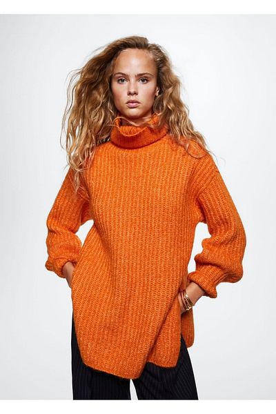 MANGO Woman Πουλόβερ Perkins Collar Oversize