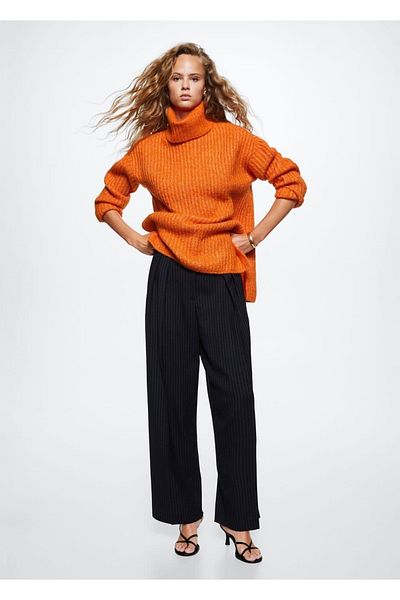 MANGO Woman Πουλόβερ Perkins Collar Oversize
