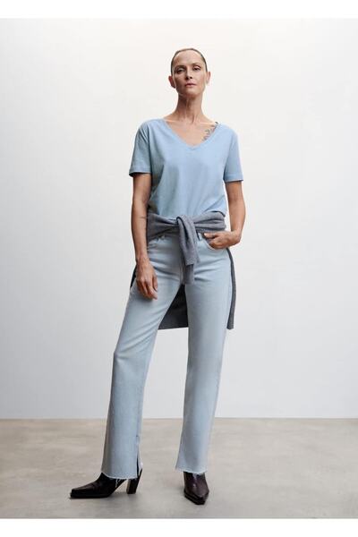 MANGO Woman Tricou esențial din bumbac