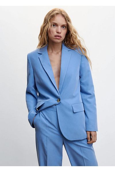 MANGO Woman Modálne oblekové nohavice