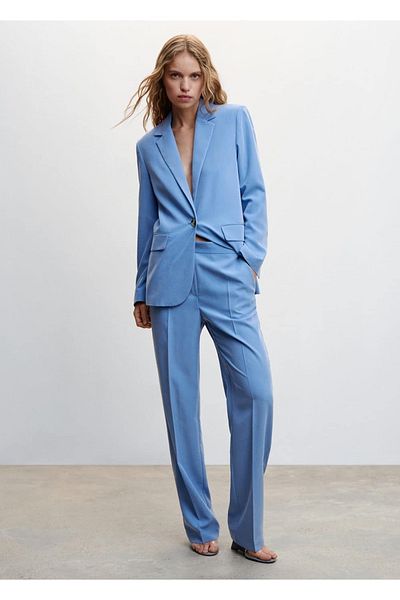 MANGO Woman Modálne oblekové nohavice