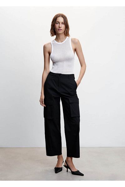 MANGO Woman Cargo Pants with Pockets