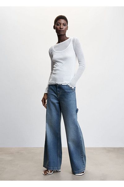 MANGO Woman Μπλούζα συνδυασμού T-Shirt