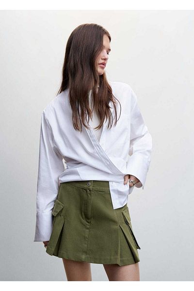 MANGO Woman Μίνι φούστα Cargo
