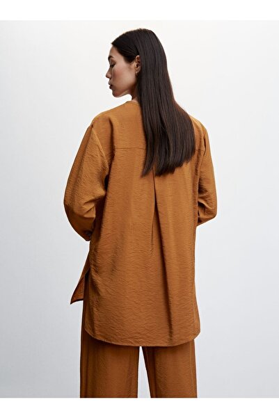 MANGO Woman Saten Dantel Bluz