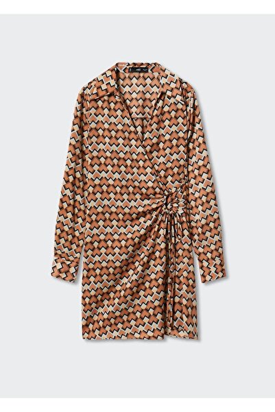 MANGO Woman Desenli Anvelop Kesim Elbise