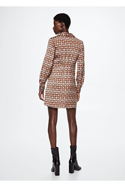 MANGO Woman Desenli Anvelop Kesim Elbise