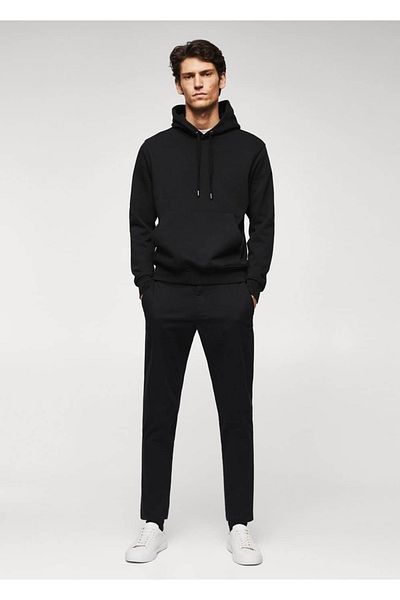 MANGO Man Hooded Cotton Sweatshirt