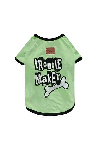Alphadog Design تي شيرت Trouble Green Green Dog Apparel