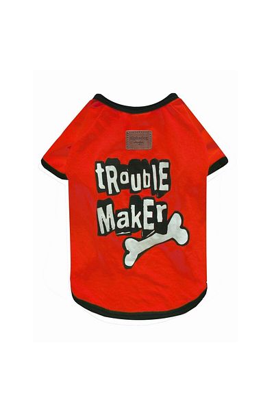 Alphadog Design تي شيرت Trouble Red Red Dog Apparel