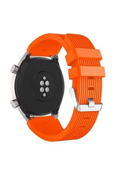 Huawei حزام حزام الساعة 3 مقاس 22 ملم رياضي مخطط من السيليكون بإبزيم معدني دي...