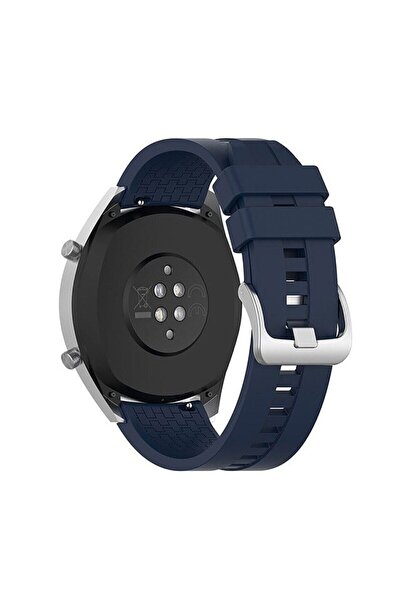 Huawei حزام حبل كلاسيكي من السيليكون للساعة GT2 مقاس 46 مم مع إبزيم معدني K23