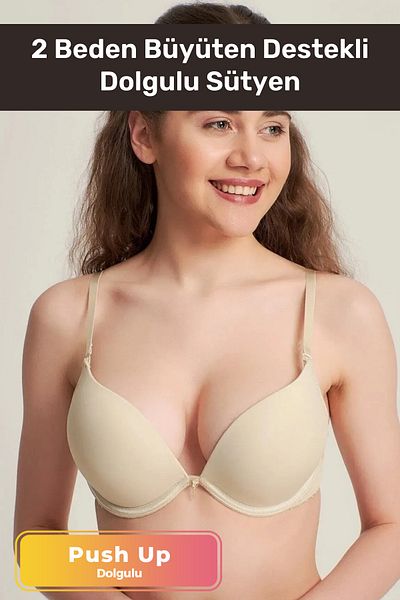 Pastimore Sutien negru pentru femei Magic cu captuseala cu suport pentru marirea marimii Premium Extra Push Up 2