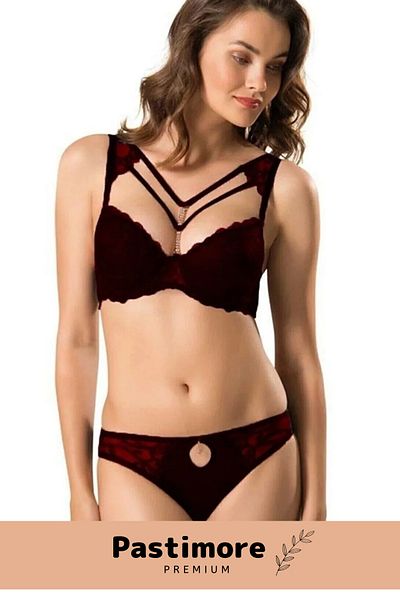 Pastimore Set de sutien cu piatră din silicon pentru femei, țesut fără bretele, cu susținere Push Up