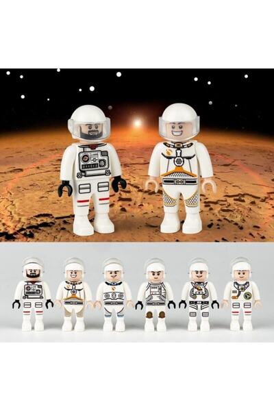 marimari Yapı Oyuncakedy Uyumlu 6 Lı Astronot Seti