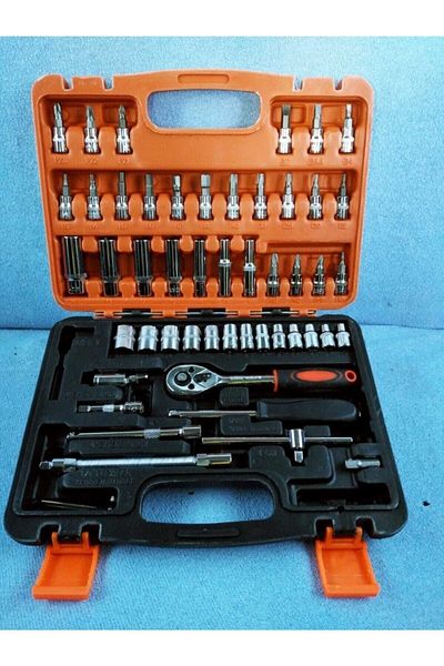 chrome Sb Global Vanedium Socket Set 53 Pieces