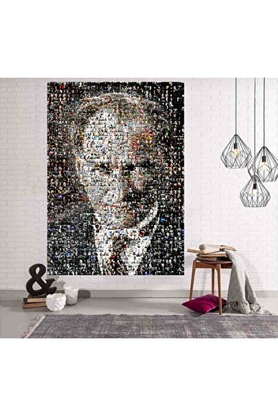 KanvasSepeti Atatürk Mozaik Tasarım Kanvas Kanvas Canvas Tablo