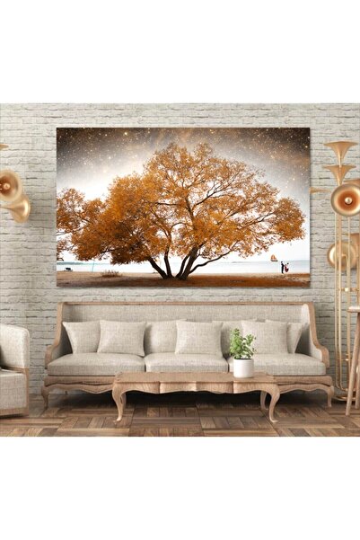 KanvasSepeti Sonbahar Ağaç Manzara Kanvas Kanvas Canvas Tablo