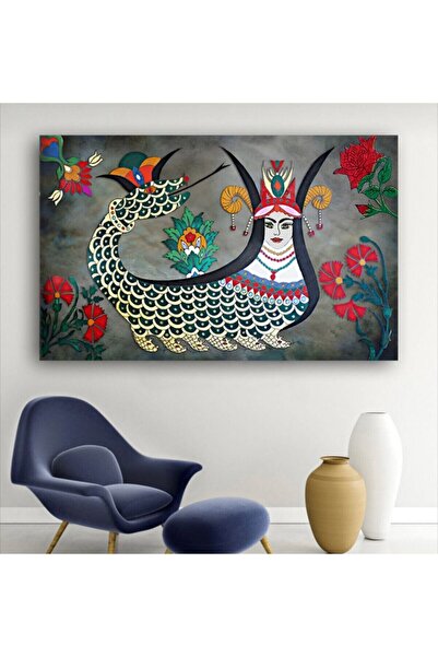 KanvasSepeti Anadolu Kültürü Yılanlı Kadın Şahmeran Kanvas Kanvas Canvas Tablo