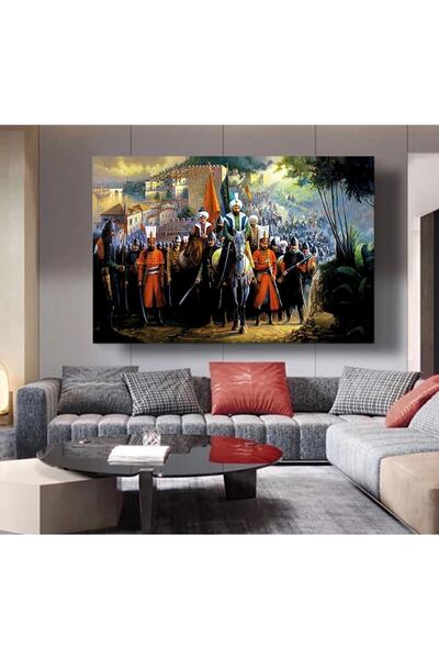 KanvasSepeti Fatih Sultan Mehmet Conquest of Istanbul Canvas Canvas Canvas Painting