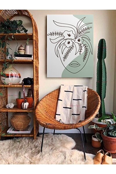 KanvasSepeti Apstraktna dekorativna vintage retro boemska boho umetnost vekto...