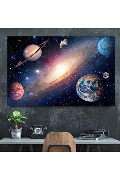 Tablo Deposu Pictură Smiley Canvas Pământ Spațiu Lună Soare