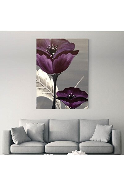 Tablo Deposu Pictură Smiley Canvas Floare Culoare Prune