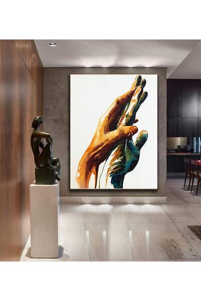 Tablo Deposu Mâini care se întâlnesc Pictură Smiley Canvas