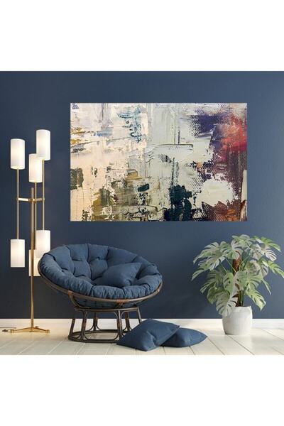 Tablo Deposu Pictură în ulei Aspect abstract Canvas Smiley Painting