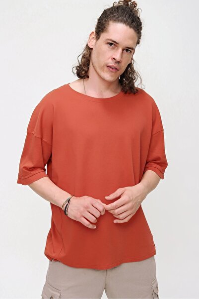 CHUBA Ανδρικό T-shirt Premium με λαιμόκοψη και υφή, Oversize Sport Cut 21s105