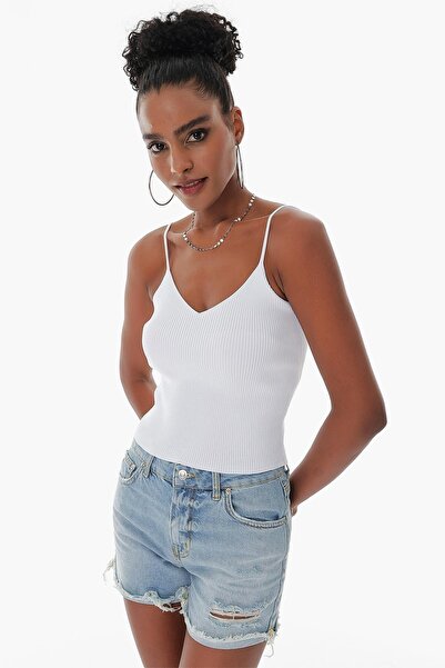 CHUBA Women's Rope Strap Corded Knitwear Athlete White 23s1017