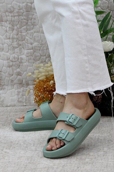 Mehmet Mete EZ0095 Beach Sea Pool Slippers Light Comfortable Flexible Women's Slippers