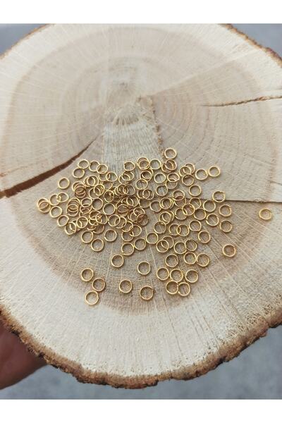 Flower 400 Adet - 4 Mm Takı Halkası, Kesik Halka, Takı Yapma Halkası, Yuvarlak Tel Halka, Montaj Halkası