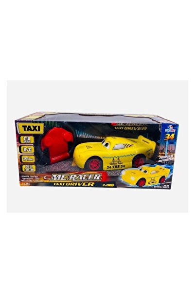 Genel Markalar Uzaktan Kumandalı Şimşek Mcqueen Taksi Araba Pilli Full Fonksi...