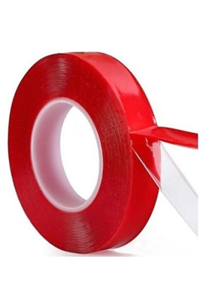 point marketing Bandă transparentă din silicon cu două fețe, 10 mm x 5 m, rez...