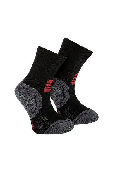 THERMOFORM Дълги черни унисекс детски чорапи за открито