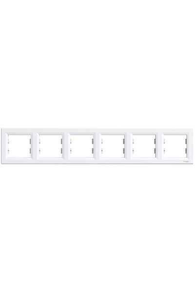 Schneider Electric Schneider Eph5800621 Asfora White Six Frame Horizontal