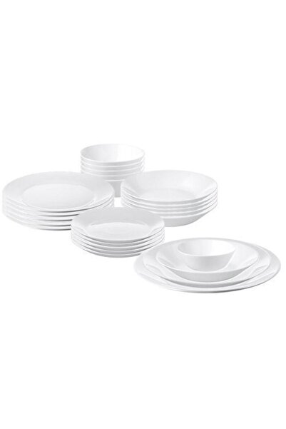 HOMHET Oftast, Yemek Takımı, Beyaz 24 parça