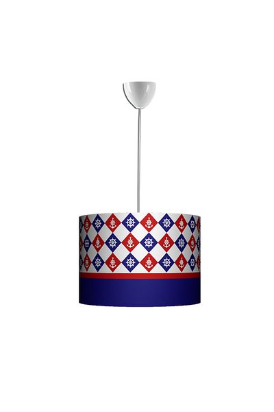 Uçar Modern Star Heart Pink Gray Color Patterned Gene and Children's Room Chandelier