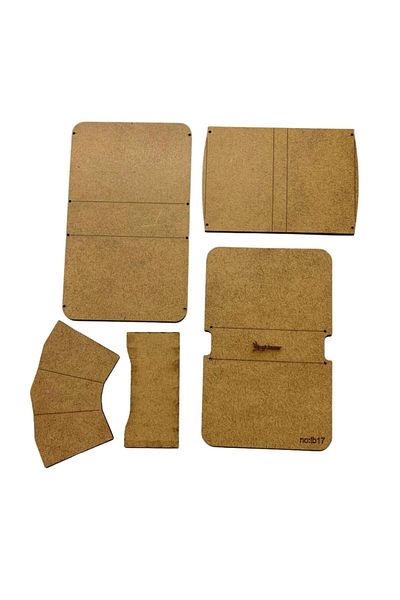 ipekbazaar ib17 Leather Hobby Horizontal Wallet Mold with Cover 5 Pieces Mold
