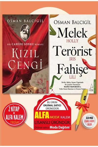 Destek Yayınları Kızıl Çengi + Melek Terörist Fahişe (Osman Balcıgil) 2 Kitap...