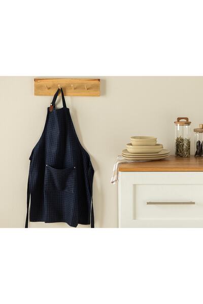 English Home Cooking Pamuk Mutfak Önlüğü 56x76 Cm Lacivert