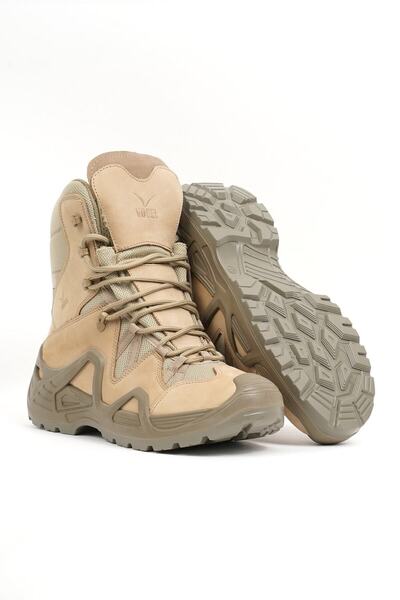 Vogel Zippered Nubuck Leather Desert (Beige) Boots